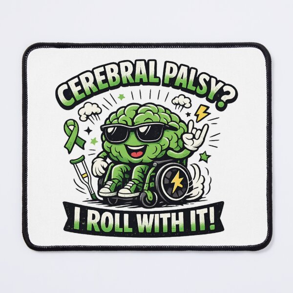 Item preview, Cerebral Palsy? I Roll With It - Funny Disability Awareness designed and sold by SidTastic .