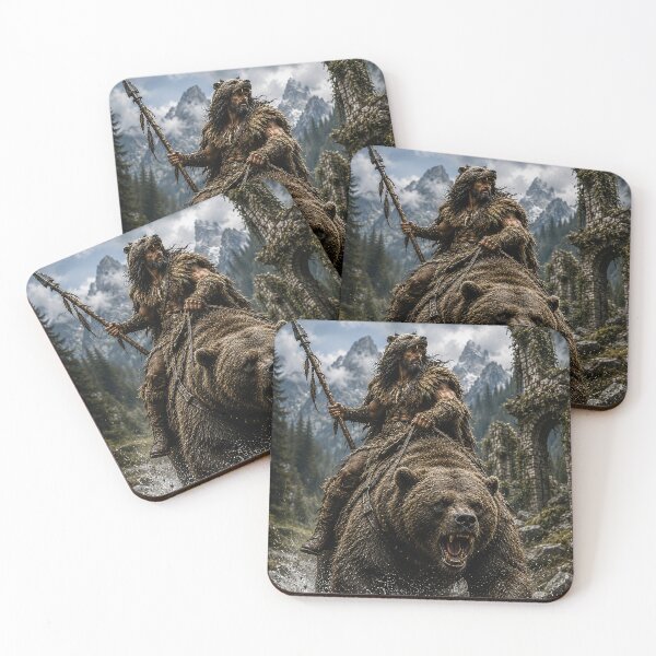 Item preview, EPIC FANTASY - Grizzly rider designed and sold by MetusArt.