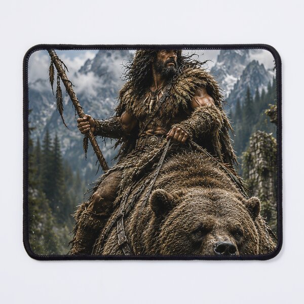 Item preview, EPIC FANTASY - Grizzly rider designed and sold by MetusArt.