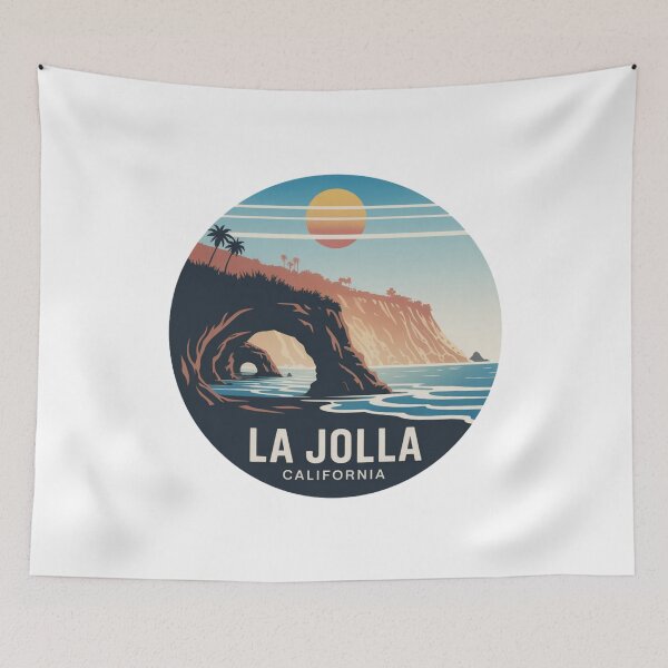Item preview, La Jolla California: Cliffside Cave Horizon designed and sold by CircinusStore.