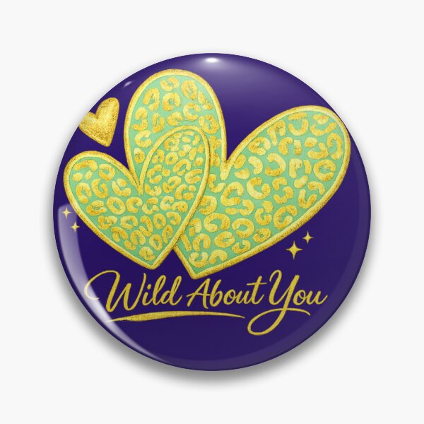 Item preview, Mint Gold Leopard Heart – Wild About You Romantic Design designed and sold by EdgeSphere.