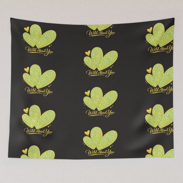 Item preview, Mint Gold Leopard Heart – Wild About You Romantic Design designed and sold by EdgeSphere.
