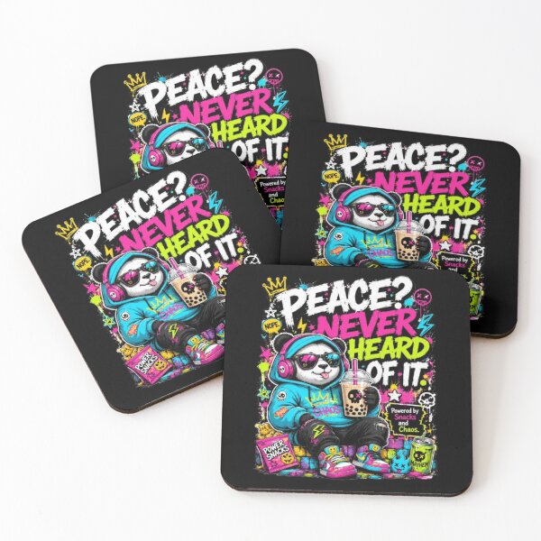 Item preview, Peace? Never Heard of It – Chaos Panda designed and sold by Dogandesighn.