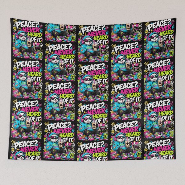 Item preview, Peace? Never Heard of It – Chaos Panda designed and sold by Dogandesighn.