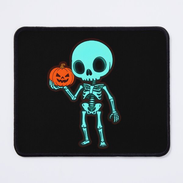 Item preview, Halloween skeleton with a pumpkin  designed and sold by uunaa.