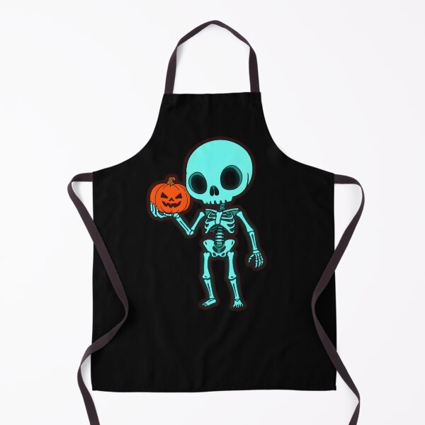 Item preview, Halloween skeleton with a pumpkin designed and sold by uunaa.