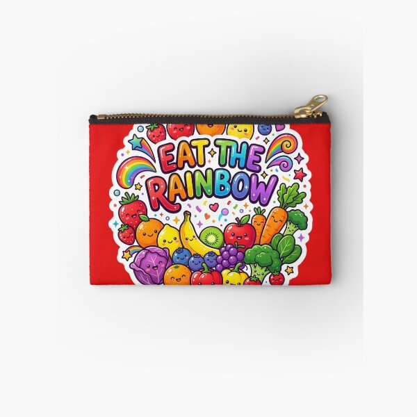 Item preview, Eat the Rainbow Cute Kawaii Fruits & Vegetables Sticker | Colorful Healthy Food Design | Vegan Rainbow Aesthetic designed and sold by Bhaskar Digital Art.