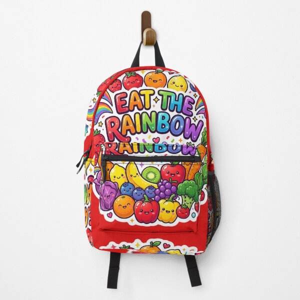 Item preview, Eat the Rainbow Cute Kawaii Fruits & Vegetables Sticker | Colorful Healthy Food Design | Vegan Rainbow Aesthetic designed and sold by Bhaskar Digital Art.