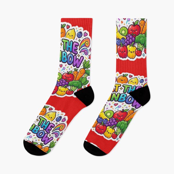 Item preview, Eat the Rainbow Cute Kawaii Fruits & Vegetables Sticker | Colorful Healthy Food Design | Vegan Rainbow Aesthetic designed and sold by Bhaskar Digital Art.