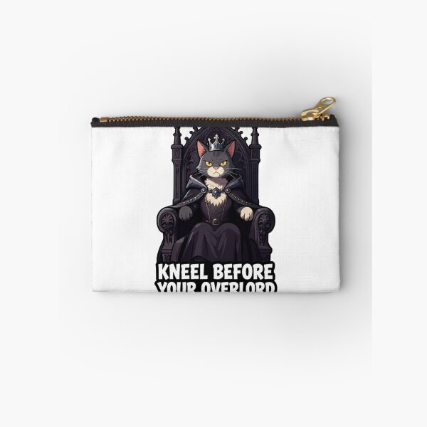 Item preview, Kneel Before Your Overlord – Funny King Cat designed and sold by GoldenPaw Society.