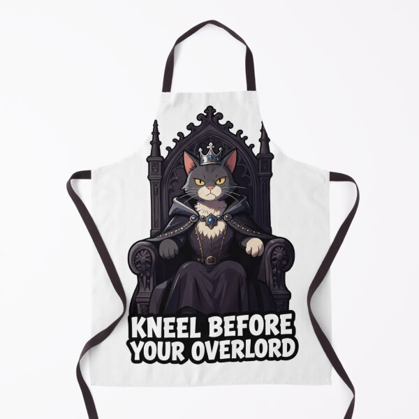 Item preview, Kneel Before Your Overlord – Funny King Cat designed and sold by GoldenPaw Society.