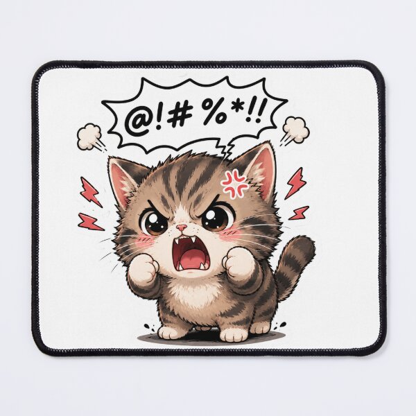 Item preview, Tiny angry cozy Kitty Sticker  designed and sold by Designertanya.