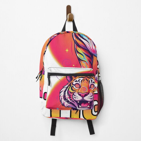 Item preview, Colorful Striped Feline Abstract Art Graphic designed and sold by ColeLaniTrading.
