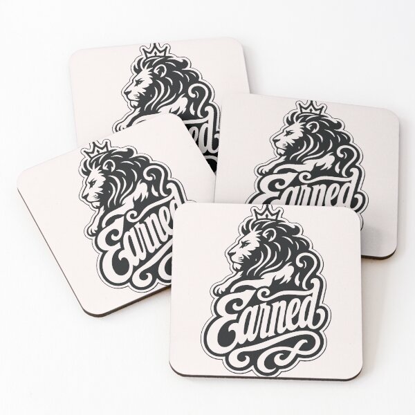 Item preview, Earned inscription with stylized quadruped designed and sold by Tsugraf Designs.
