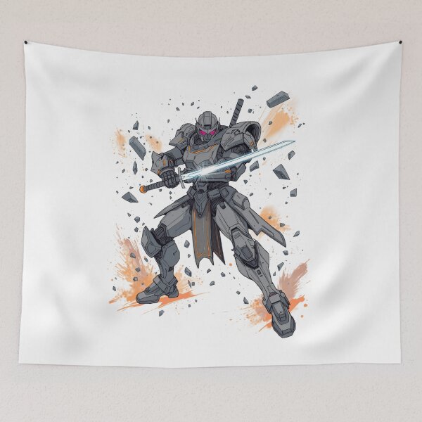 Item preview, Another of Mecha Warrior Cyberpunk Battle Combat Manga Art Shirt designed and sold by The Fine Print by BassAddict.