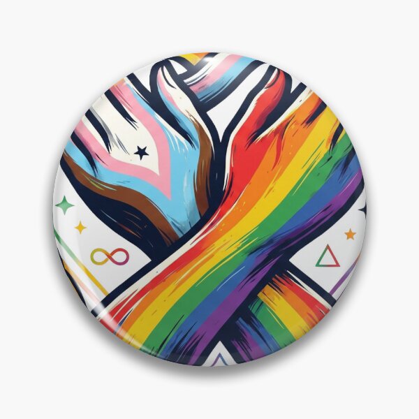 Item preview, LGBTQ Pride and Neurodiversity Unity Hands Graphic designed and sold by COOLJJ.