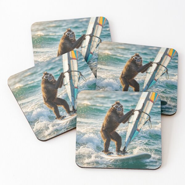 Item preview, Black Macaque Flees the Forest for the Sea designed and sold by Tridentulus.