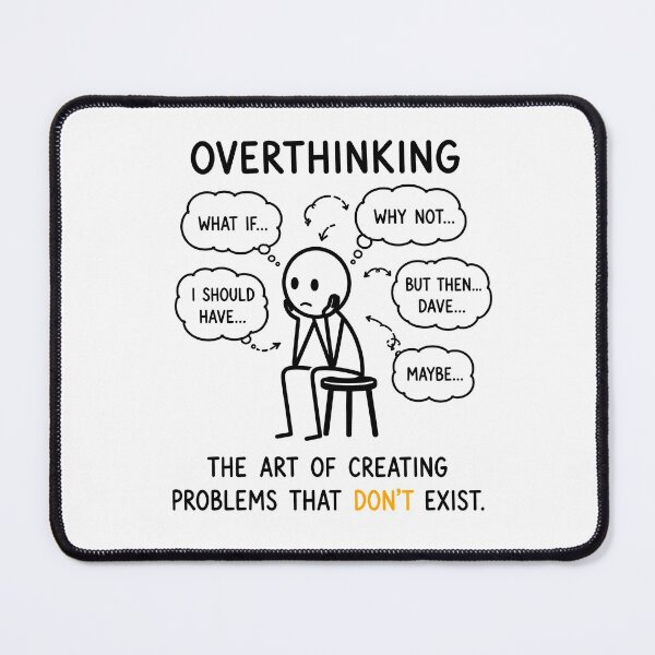 Item preview, Overthinking – The Art of Creating Problems That Don't Exist | Funny Overthinker Gift designed and sold by OkKafka.