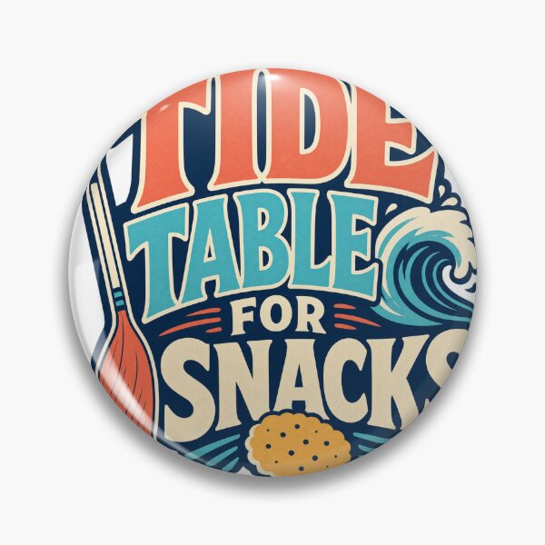 Item preview, Tide Table For Snacks Coastal designed and sold by aihrgdesign.