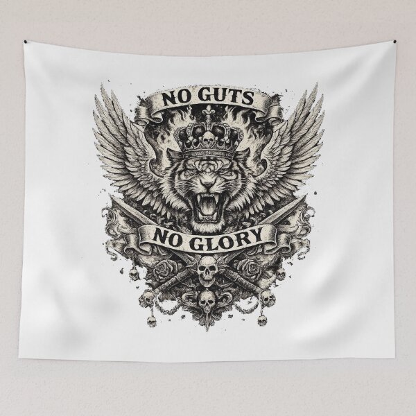 Item preview, No Guts No Glory Tiger Design designed and sold by 199xstudio.