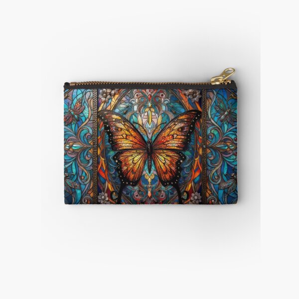 Item preview, Celestial Monarch Butterfly Stained Glass Art designed and sold by pinkal.