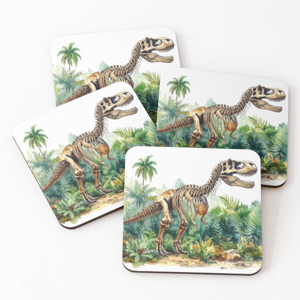 Item preview, T-rex skeleton in the jungle, dinosaur designed and sold by LiskoDesign.