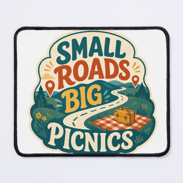 Item preview, Small Roads Big Picnics Travel designed and sold by aihrgdesign.