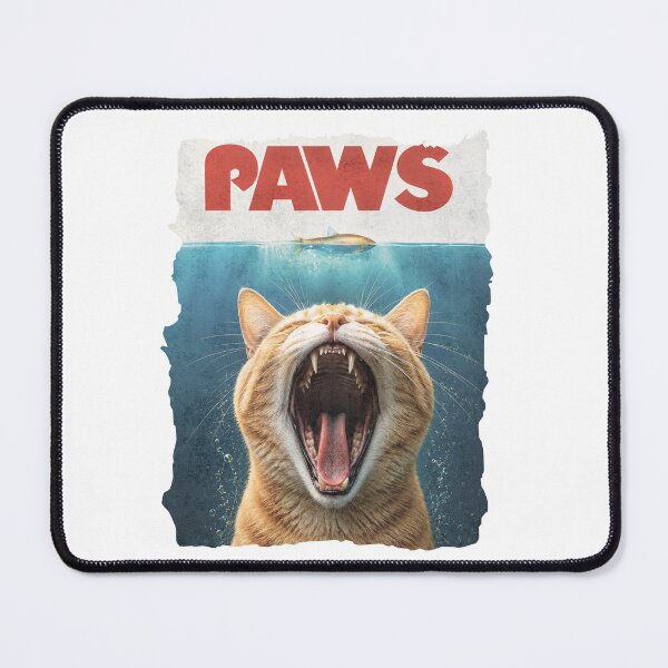 Item preview, PAWS – Giant Orange Cat Ocean Poster | Funny Vintage Animal Wall Art designed and sold by MakitoDesign.