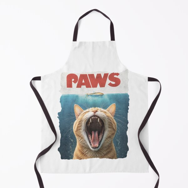 Item preview, PAWS – Giant Orange Cat Ocean Poster | Funny Vintage Animal Wall Art designed and sold by MakitoDesign.