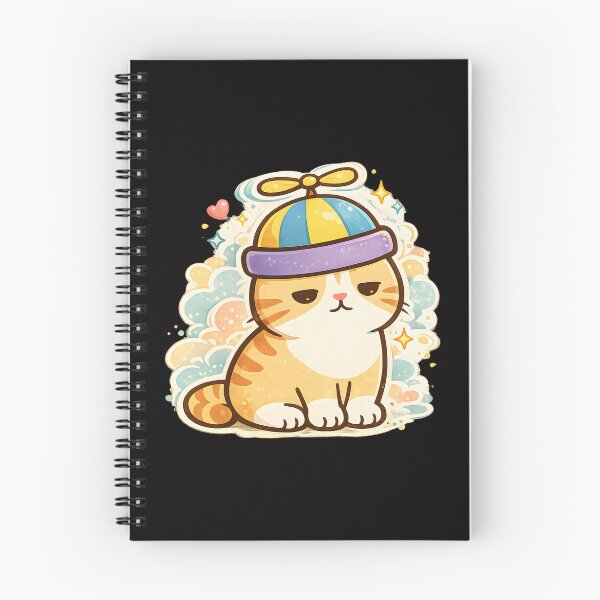 Item preview, Cute Kawaii Cat Propeller Beanie Hat Art designed and sold by DrawHandArt.