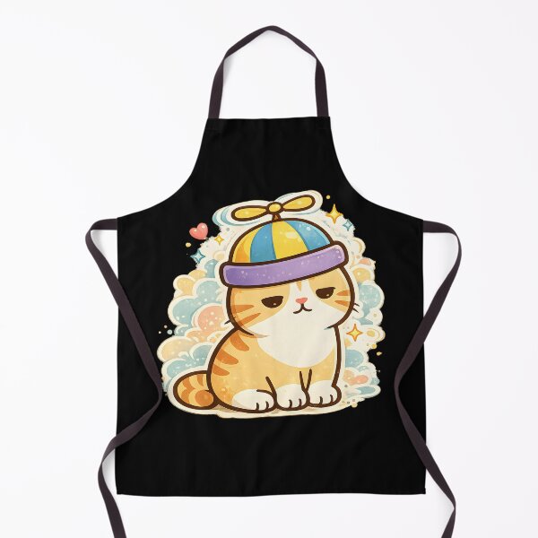 Item preview, Cute Kawaii Cat Propeller Beanie Hat Art designed and sold by DrawHandArt.