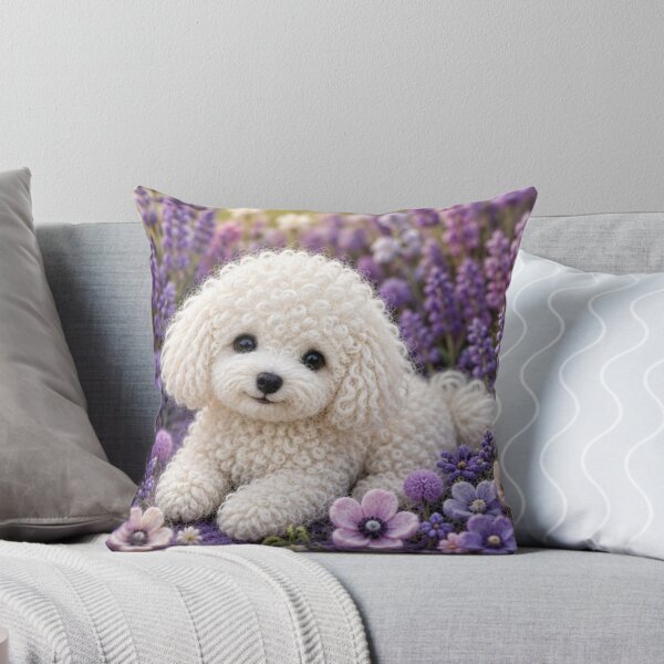 Item preview, Little dog in a field of flowers designed and sold by Galart58.