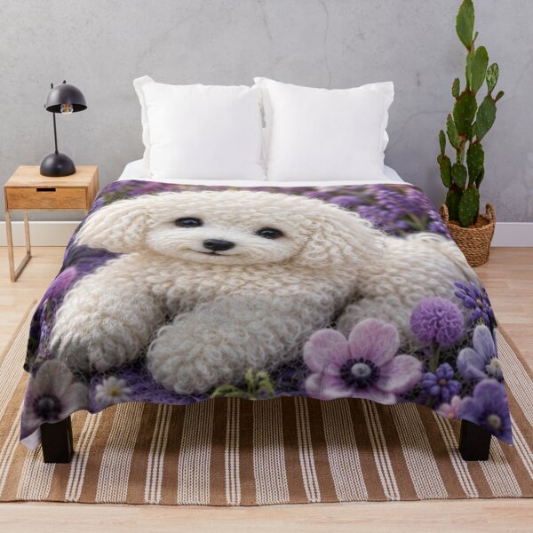 Item preview, Little dog in a field of flowers designed and sold by Galart58.