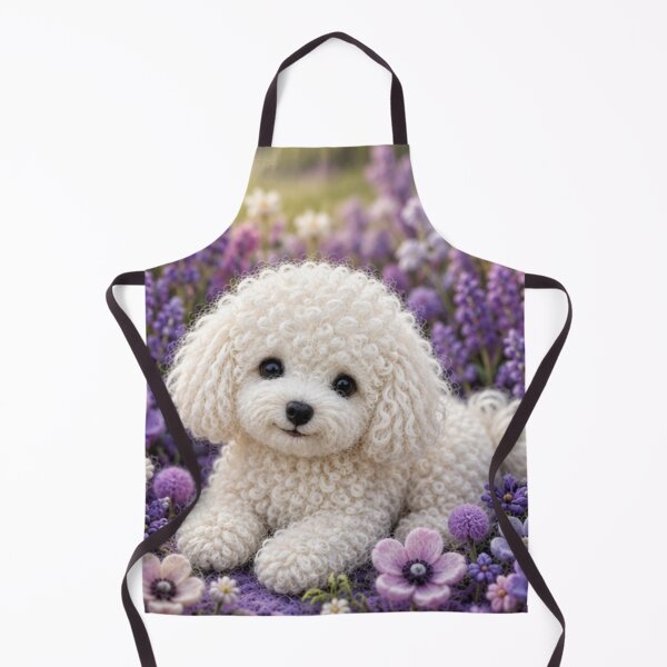 Item preview, Little dog in a field of flowers designed and sold by Galart58.