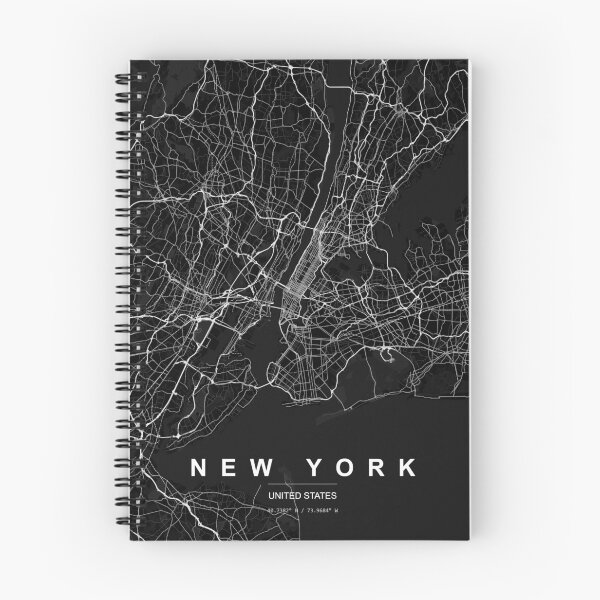 Item preview, New York City Map Black and White designed and sold by cosmoroutine.