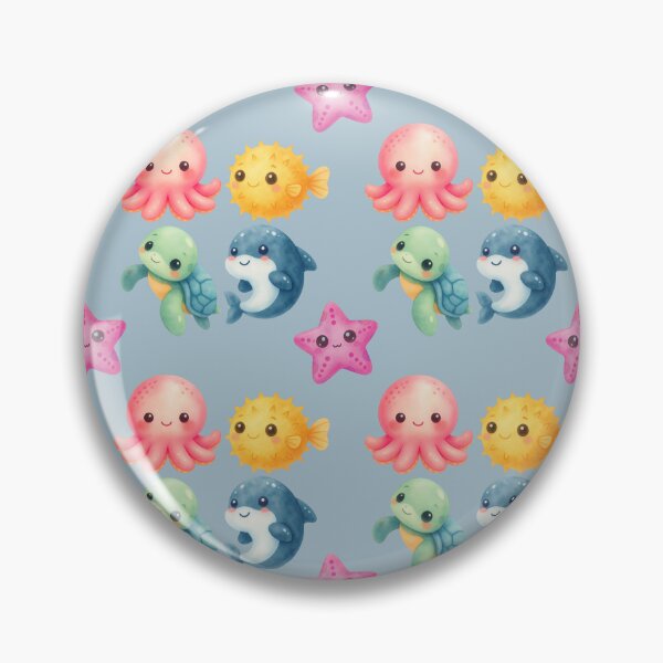 Item preview, Cute Kawaii Sea Animals Ocean Creature baby Ocean Aesthetic designed and sold by Art IN Pack.