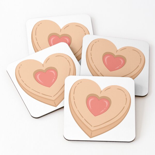 Item preview, Heart Shaped Cookie Strawberry Jam Sweet Biscuit designed and sold by Anne97s.