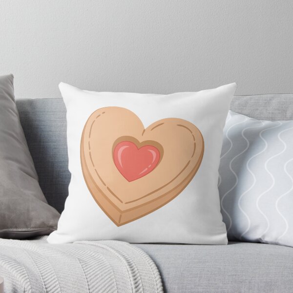 Item preview, Heart Shaped Cookie Strawberry Jam Sweet Biscuit designed and sold by Anne97s.