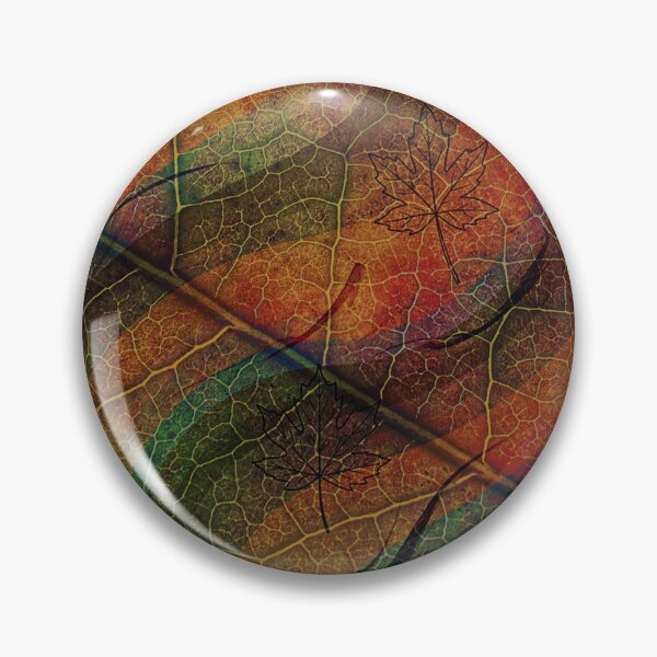 Item preview, Dark Textured Leaf Skeleton Autumn Pattern designed and sold by WitchyBotanicaArt.