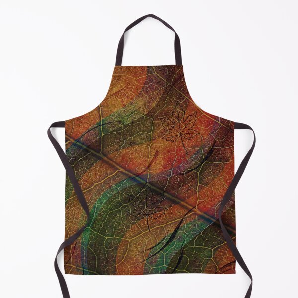 Item preview, Dark Textured Leaf Skeleton Autumn Pattern designed and sold by WitchyBotanicaArt.