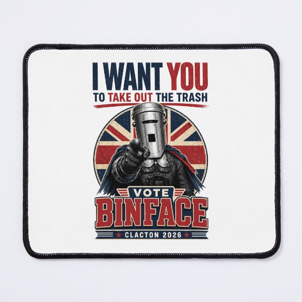 Item preview, Vote Binface Clacton By-Election, Anti Farage Funny Binface designed and sold by sentfromemily.
