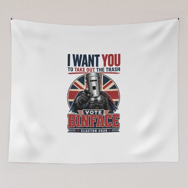 Item preview, Vote Binface Clacton By-Election, Anti Farage Funny Binface designed and sold by sentfromemily.