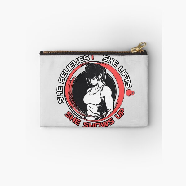 Item preview, She Believes She Lifts She Shows Up - Christian Gym designed and sold by Bezuiden.