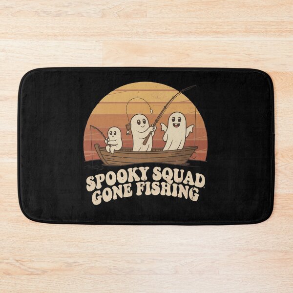 Item preview, Spooky Squad Gone Fishing Cute Ghost Halloween Fishing Shirt designed and sold by Raw Tigers.
