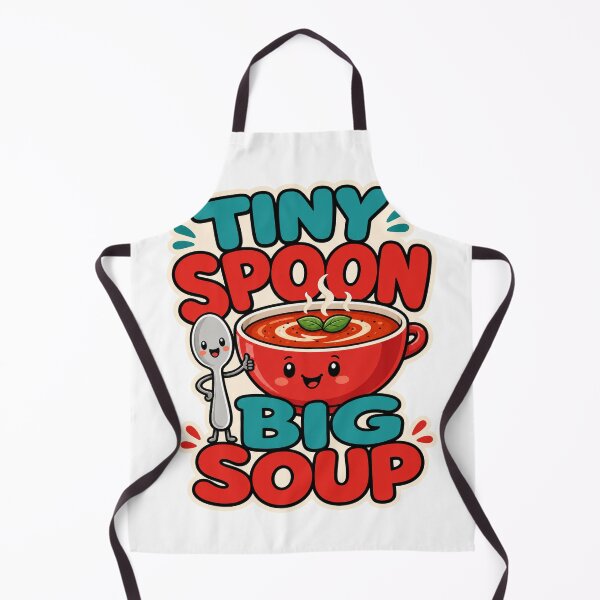 Artikelvorschau, Tiny Spoon Big Soup Sticker entworfen und verkauft von aihrgdesign.
