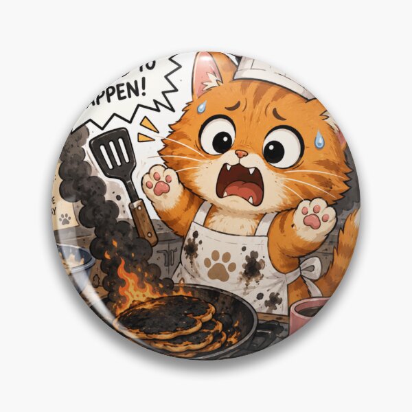 Item preview, Chef Cat Kitchen Disaster Sticker  designed and sold by Designertanya.