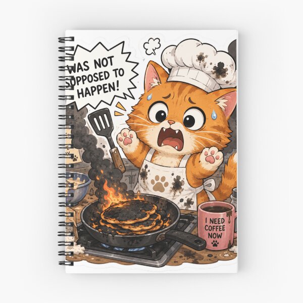 Item preview, Chef Cat Kitchen Disaster Sticker  designed and sold by Designertanya.