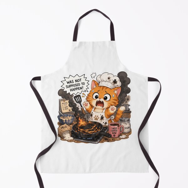 Item preview, Chef Cat Kitchen Disaster Sticker designed and sold by Designertanya.