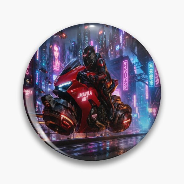 Item preview, Cyberpunk Red Motorbike Neo Tokyo Style designed and sold by JMAVILA ART.