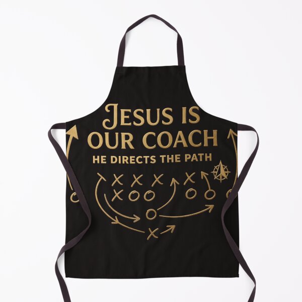 Item preview, Jesus Is Our Coach - He Directs The Path Luxury Gold Athletic Playbook designed and sold by KINGDOM GOLD STUDIO.